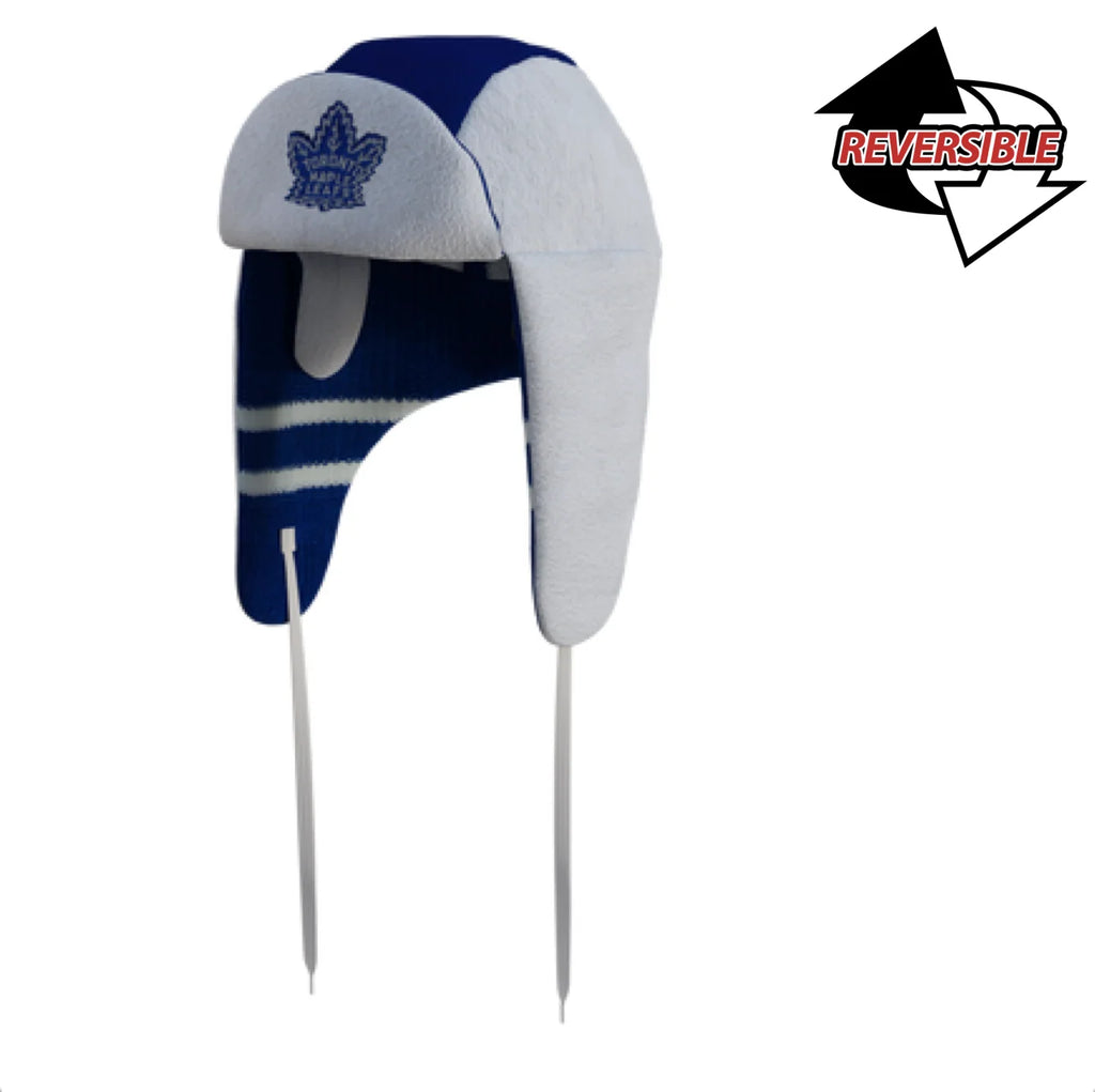 Toronto Maple Leafs NHL Hockey Sockey Men Royal Reversible Trapper product image 1, provided for visual reference and