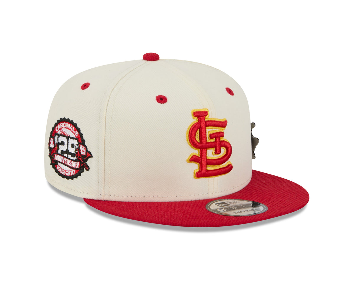 St. Louis Cardinals MLB New Era Men Cream/Red 9Fifty Mascot Pin Snapback product image 4, provided for visual reference and