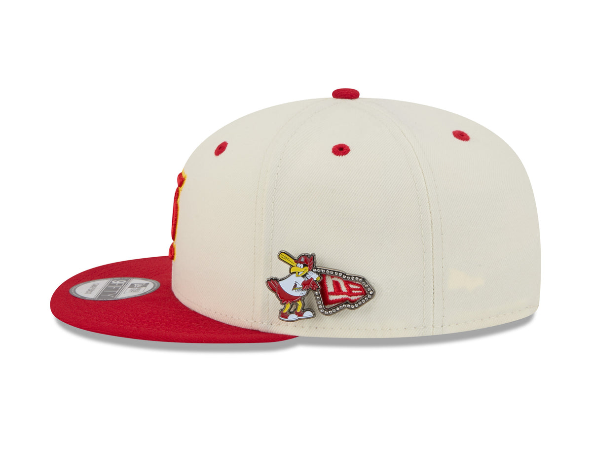 St. Louis Cardinals MLB New Era Men Cream/Red 9Fifty Mascot Pin Snapback product image 5, provided for visual reference and