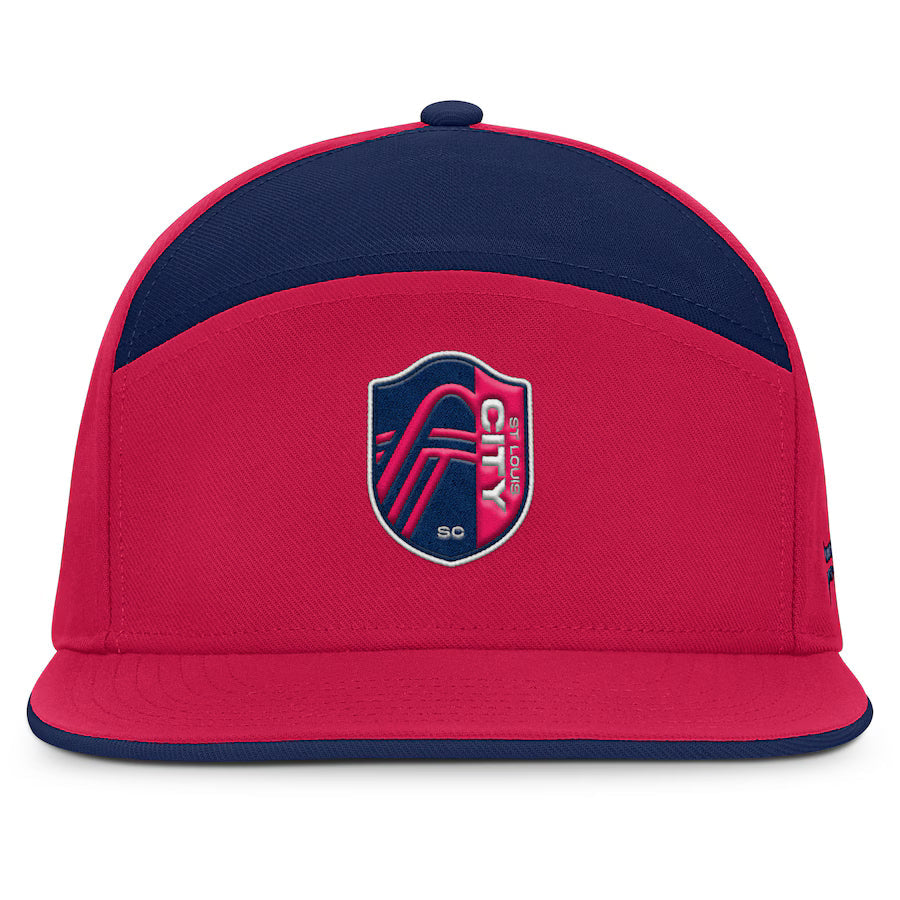 St. Louis City FC MLS Fanatics Branded Men Red/Navy Mezzala Snapback product image 3, provided for visual reference and