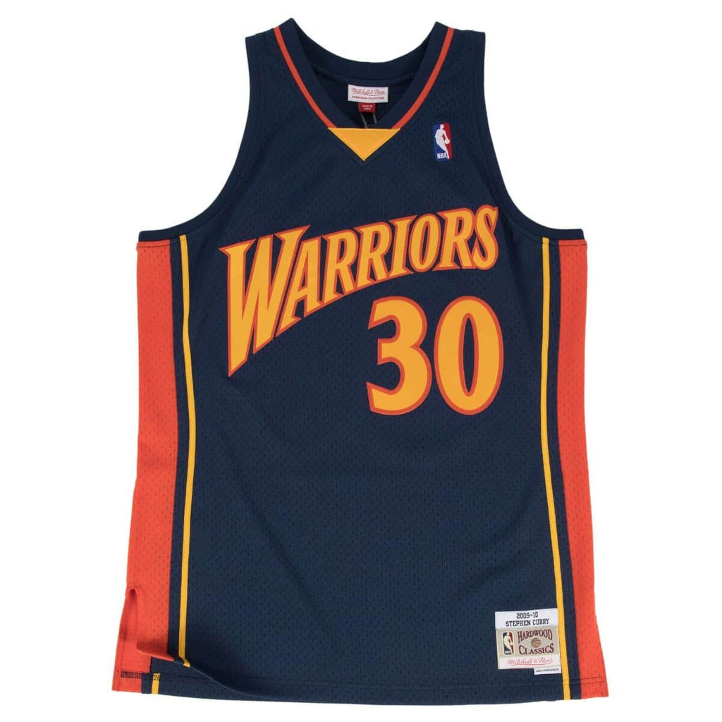 Stephen Curry Golden State Warriors NBA Mitchell & Ness Men Navy 2009-10 Hardwood Classics Swingman Jersey product image 2,