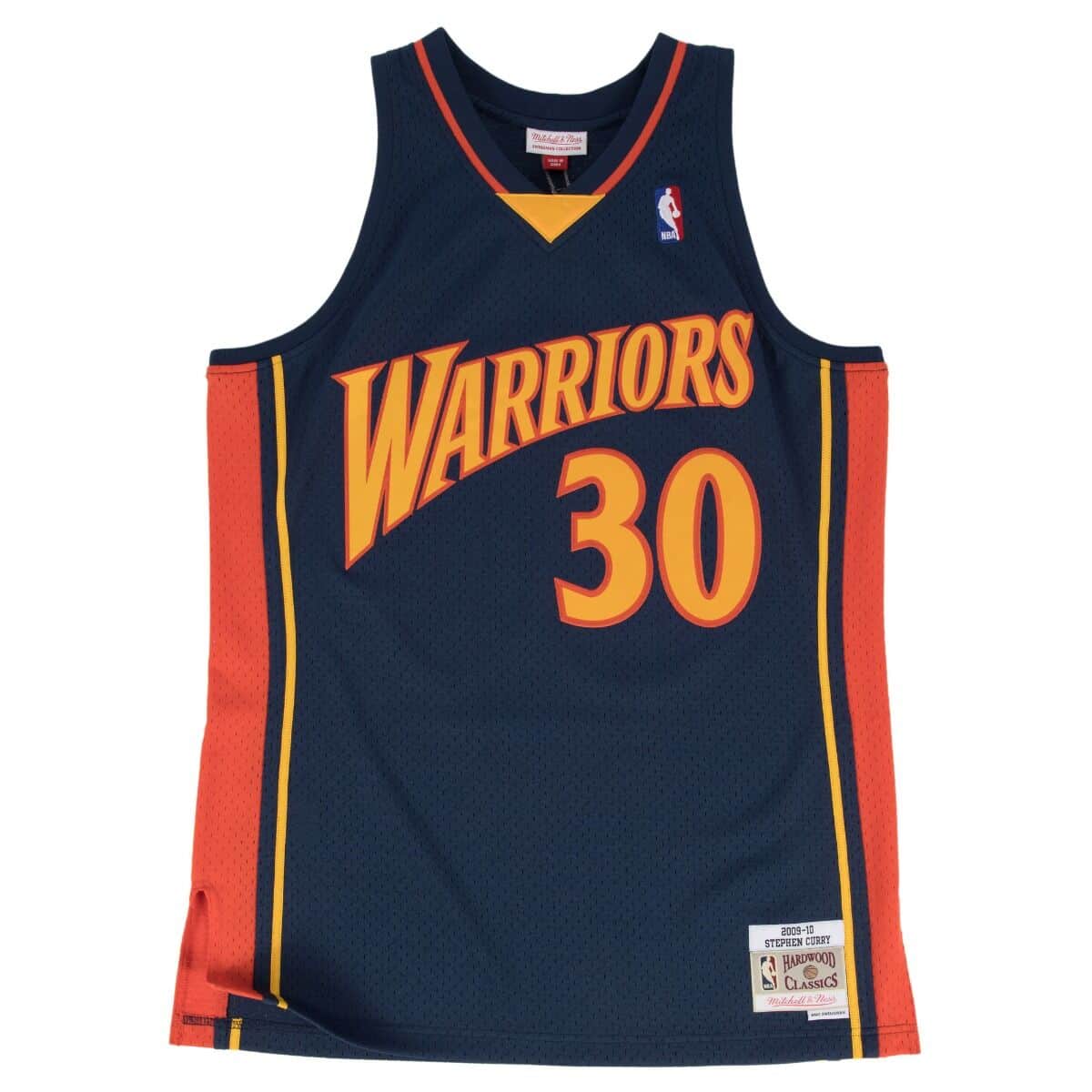 Stephen Curry Golden State Warriors NBA Mitchell & Ness Men Navy 2009-10 Hardwood Classics Swingman Jersey product image 2,