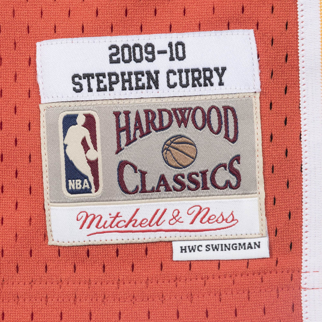 Stephen Curry Golden State Warriors NBA Mitchell & Ness Men Orange 2009-10 Hardwood Classics Swingman Jersey product image