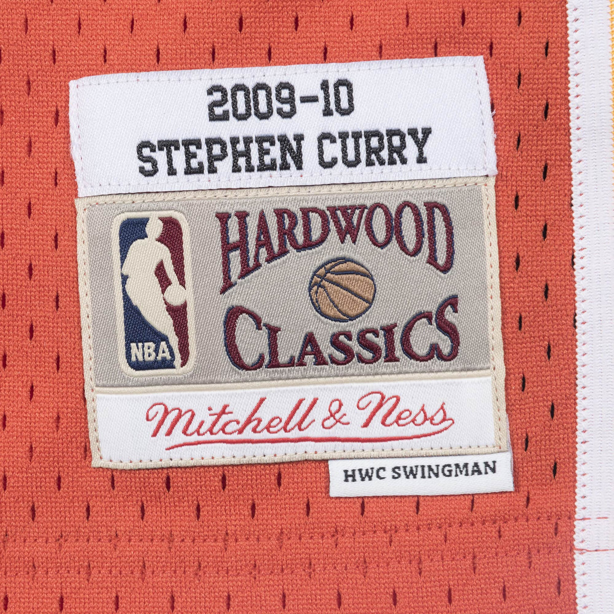 Stephen Curry Golden State Warriors NBA Mitchell & Ness Men Orange 2009-10 Hardwood Classics Swingman Jersey product image