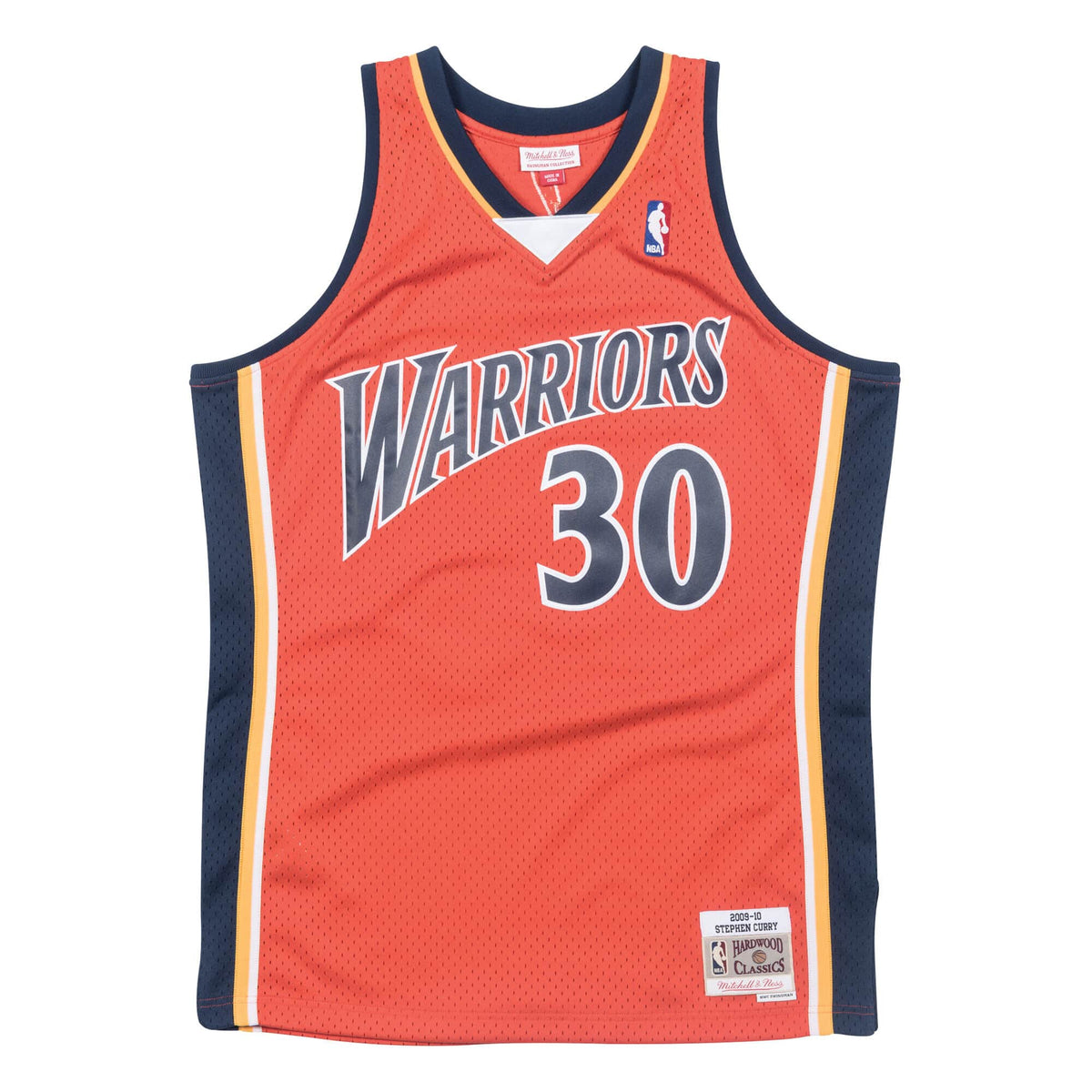 Stephen Curry Golden State Warriors NBA Mitchell & Ness Men Orange 2009-10 Hardwood Classics Swingman Jersey product image