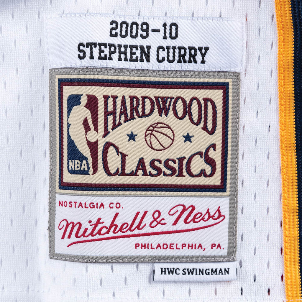 Stephen Curry Golden State Warriors NBA Mitchell & Ness Men White 2009-10 Hardwood Classics Swingman Jersey product image 3,