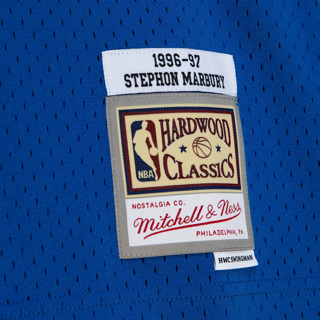 Stephon Marbury Minnesota Timberwolves NBA Mitchell & Ness Men Royal Blue 1996-97 Hardwood Classics Swingman Jersey product