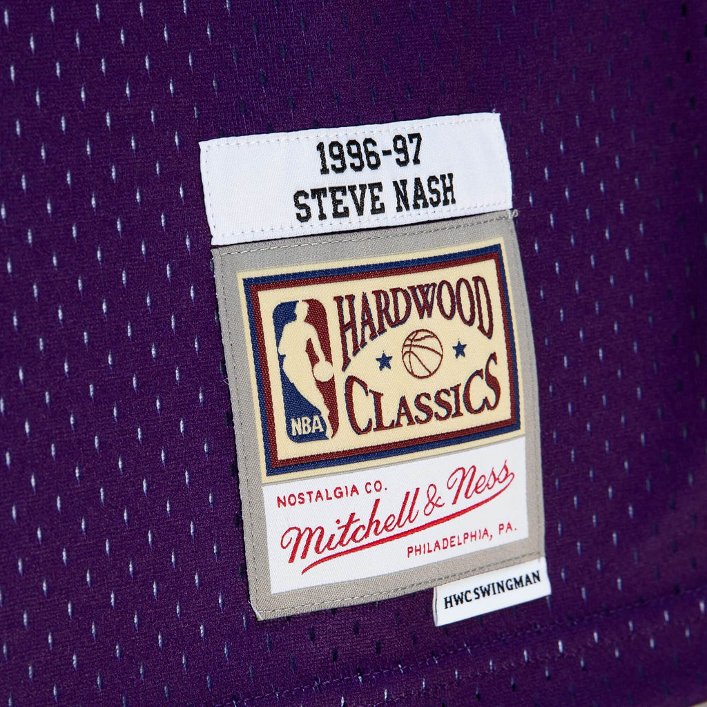 Steve Nash Phoenix Suns NBA Mitchell & Ness Men Purple 1996-97 Hardwood Classics Swingman Jersey product image 4, provided