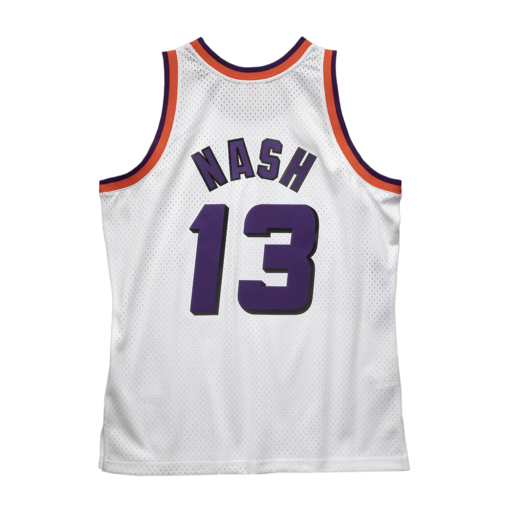 Steve Nash Phoenix Suns NBA Mitchell & Ness Men White 1996-97 Hardwood Classics Swingman Jersey product image 1, provided