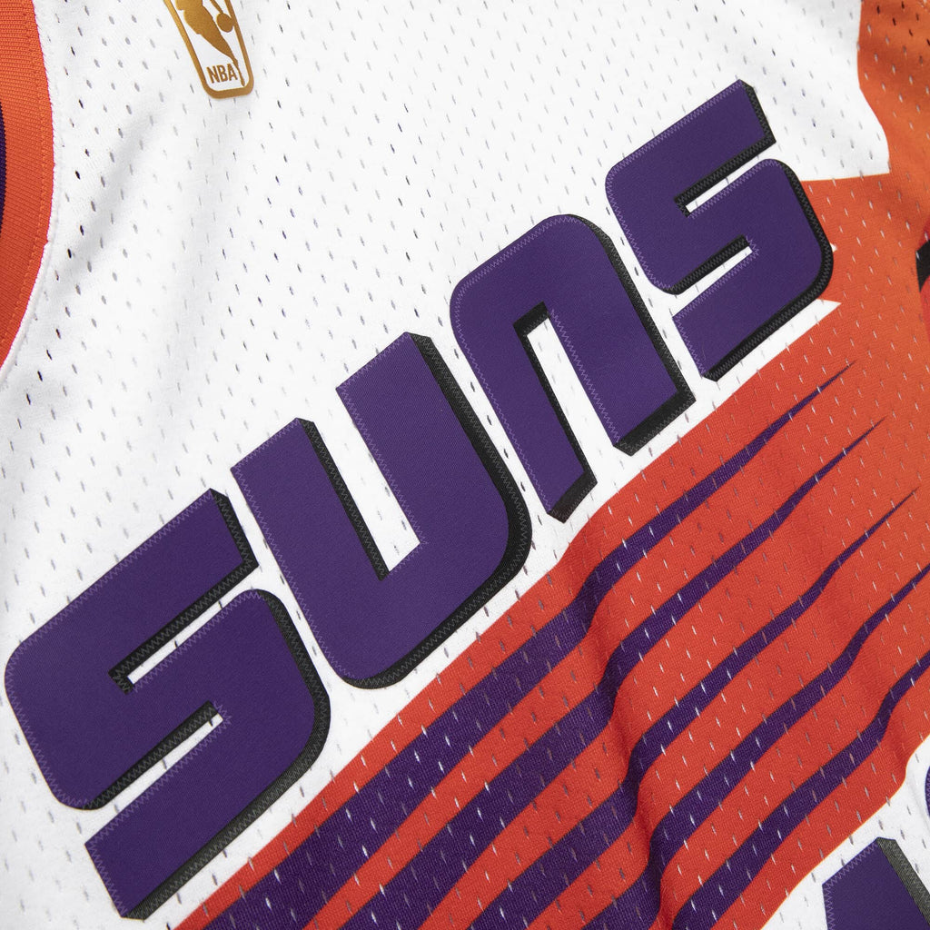 Steve Nash Phoenix Suns NBA Mitchell & Ness Men White 1996-97 Hardwood Classics Swingman Jersey product image 3, provided