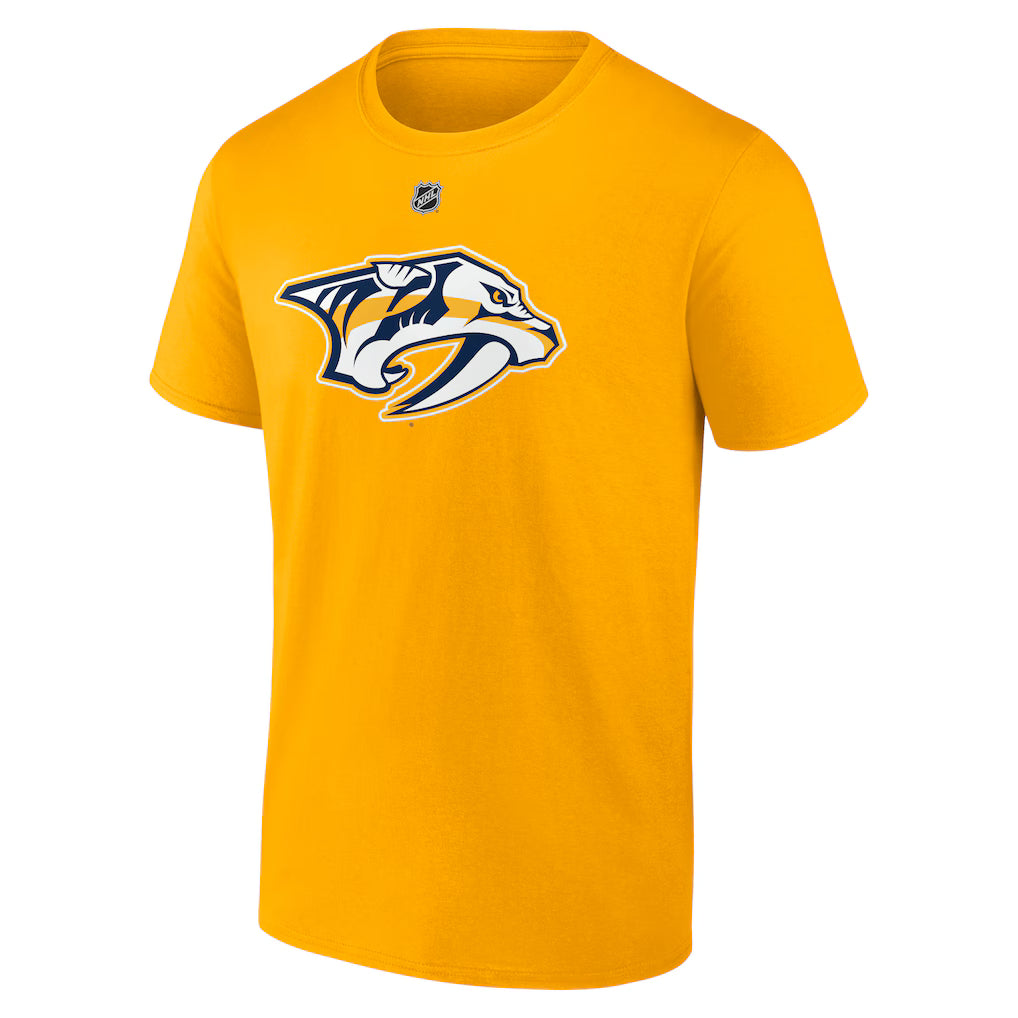 Steven Stamkos Nashville Predators NHL Fanatics Branded Men Yellow Gold Authentic T Shirt product image 2, provided for