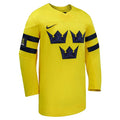 Sweden Hockey IIHF Nike Men Yellow 2026 Replica Jersey product image 1, provided for visual reference and product detail