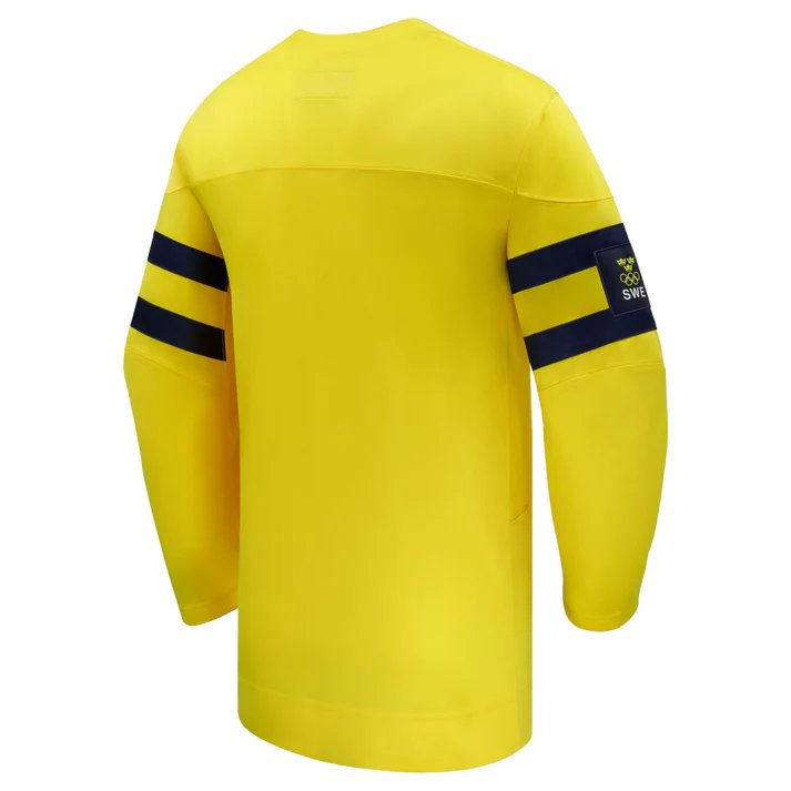 Sweden Hockey IIHF Nike Men Yellow 2026 Replica Jersey product image 2, provided for visual reference and product detail