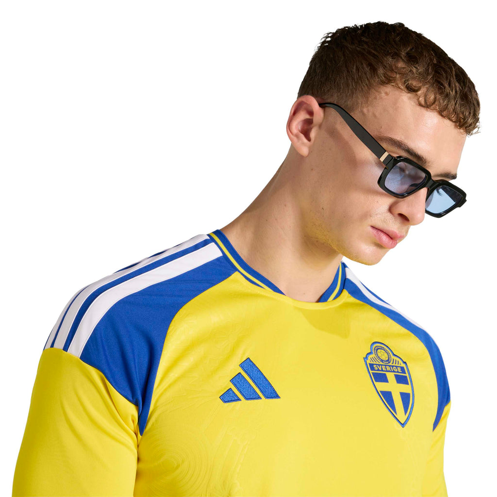 Sweden National Team FIFA Adidas Men Yellow 2026 Replica Home Jersey product image 7, provided for visual reference and