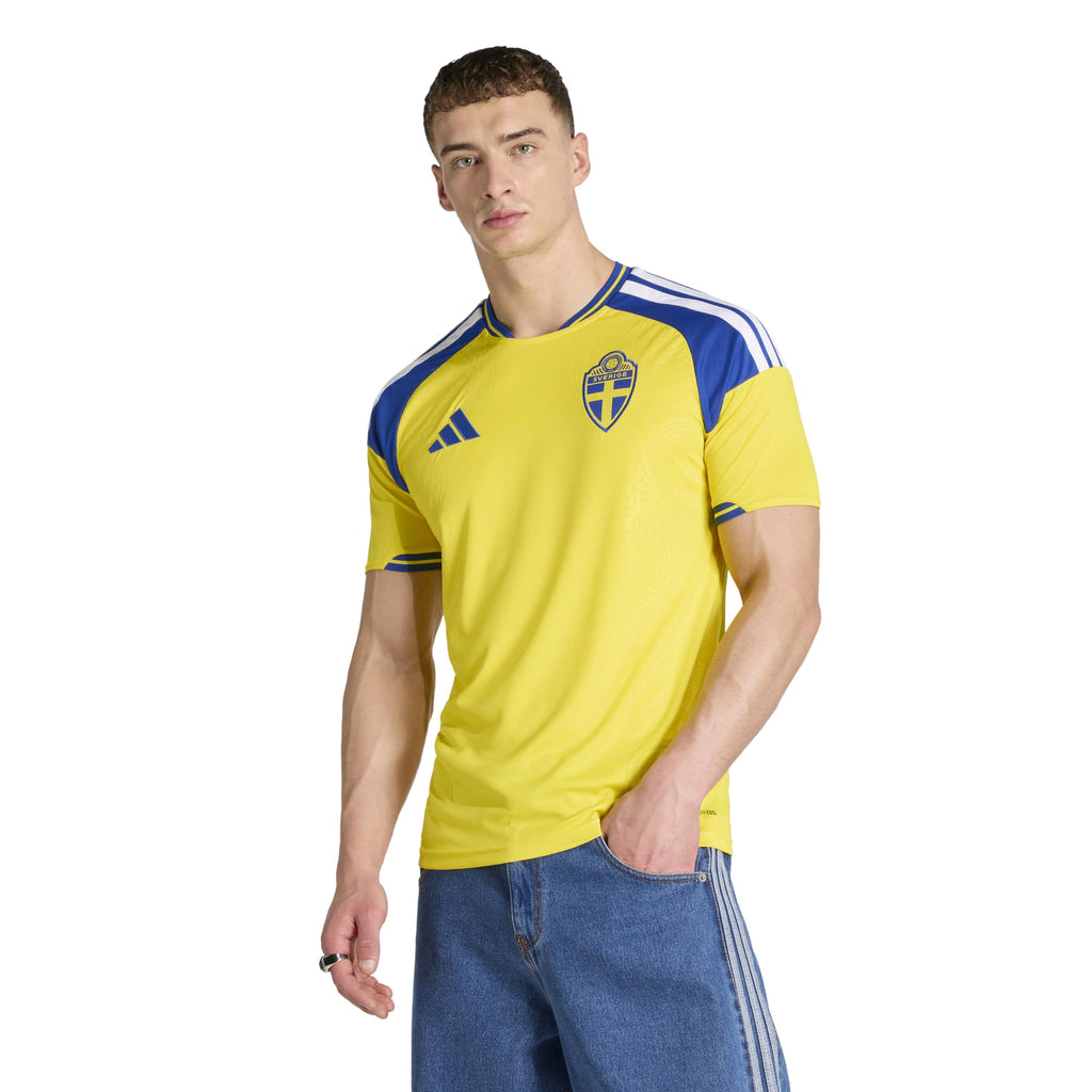 Sweden National Team FIFA Adidas Men Yellow 2026 Replica Home Jersey product image 3, provided for visual reference and