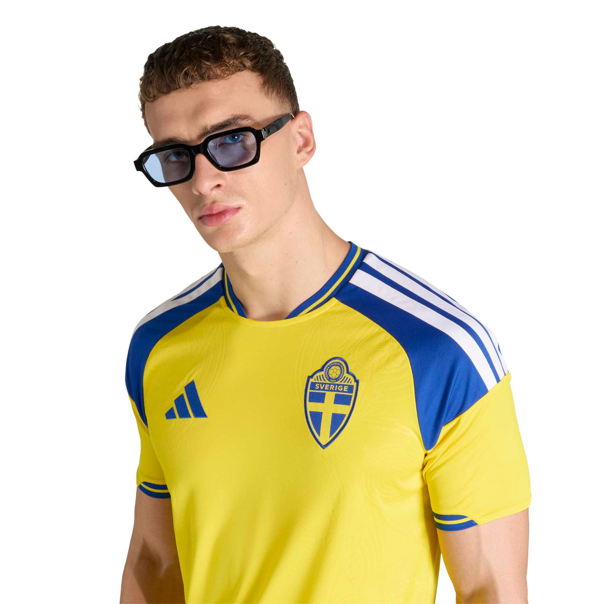 Sweden National Team FIFA Adidas Men Yellow 2026 Replica Home Jersey product image 6, provided for visual reference and