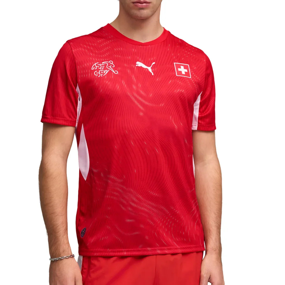 Switzerland National Team FIFA Puma Men Red 2026 Home Replica Jersey product image 3, provided for visual reference and