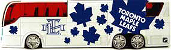 Toronto Maple Leafs NHL Top Dog 1:64 Tour Bus product image 1, provided for visual reference and product detail review