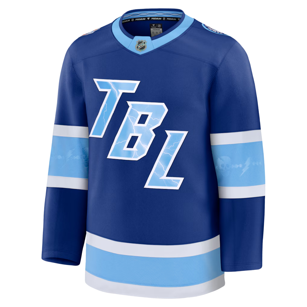 Tampa Bay Lightning NHL Fanatics Branded Men Blue 2026 Stadium Series Premium Jersey product image 1, provided for visual