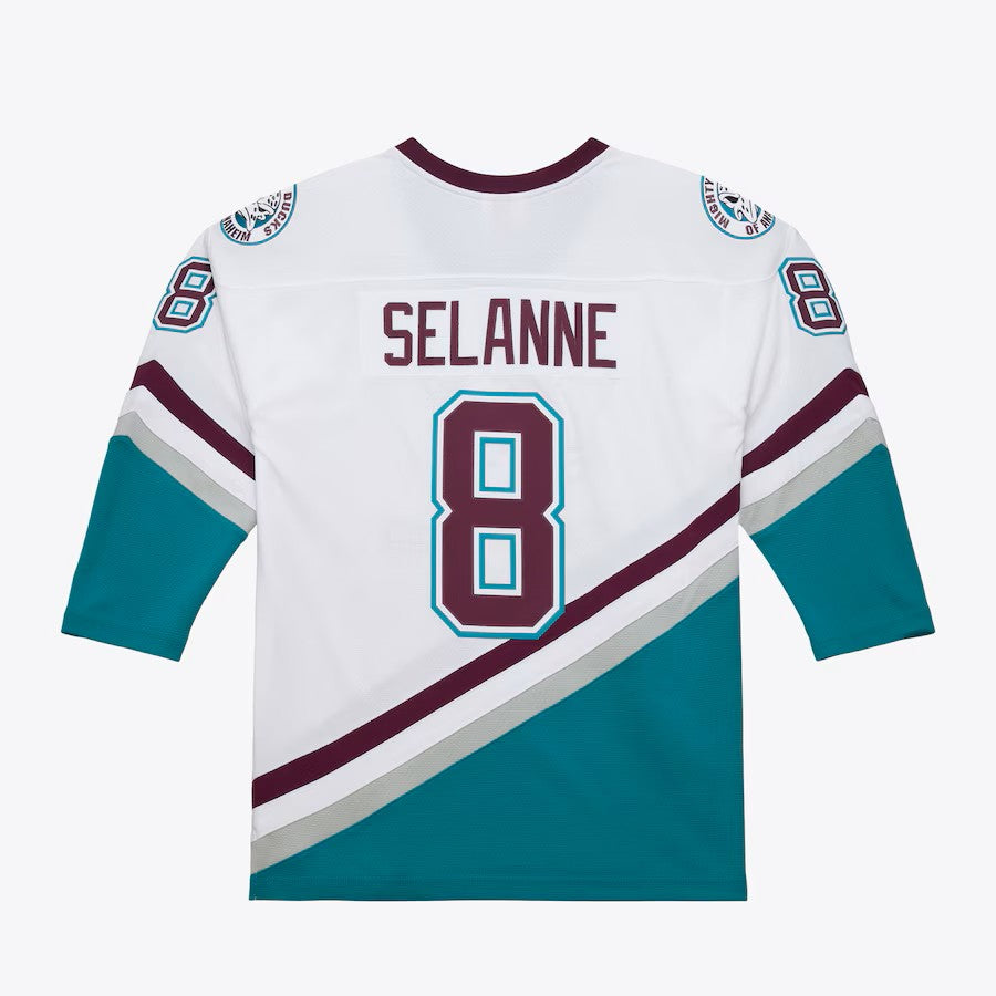 Teemu Selanne Anaheim Ducks NHL Mitchell & Ness Men White 1996-97 Power Play Authentic Jersey product image 1, provided for