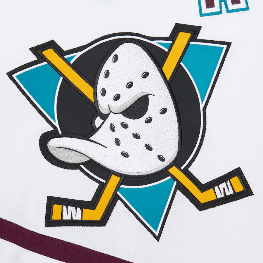 Teemu Selanne Anaheim Ducks NHL Mitchell & Ness Men White 1996-97 Power Play Authentic Jersey product image 4, provided for