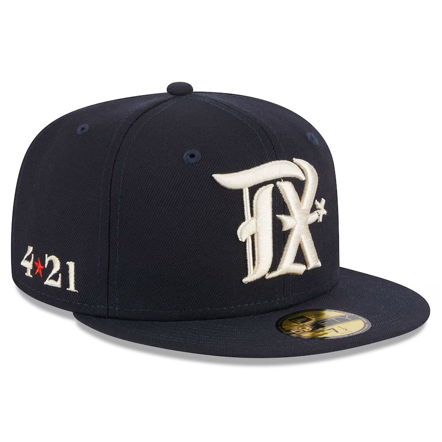 Texas Rangers MLB New Era Men Dark Navy 59Fifty 2023 City Connect Fitted Hat product image 1, provided for visual reference