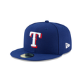 Texas Rangers MLB New Era Men Royal 59Fifty Authentic Collection Home 2017 Fitted Hat product image 1, provided for visual