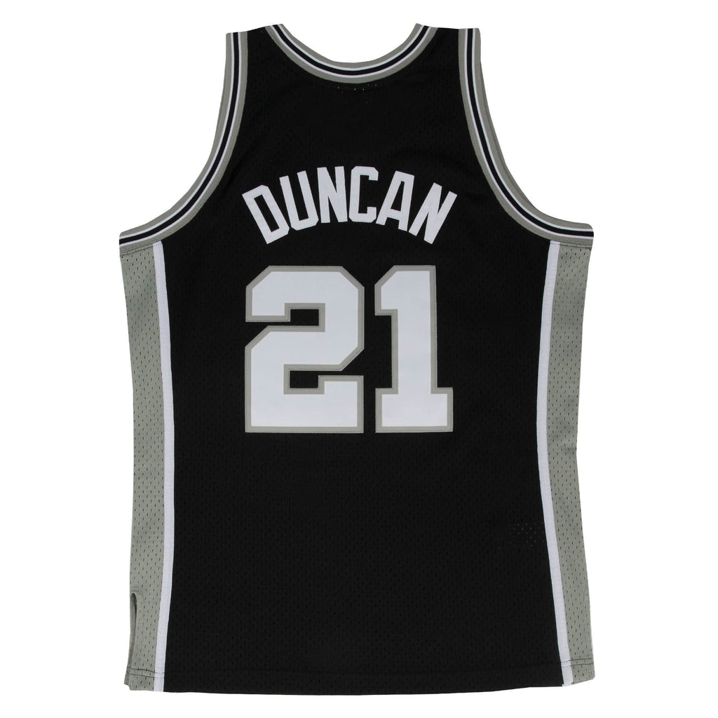 Tim Duncan San Antonio Spurs NBA Mitchell & Ness Men Black 1998-99 Hardwood Classics Swingman Jersey product image 1,