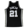 Tim Duncan San Antonio Spurs NBA Mitchell & Ness Men Black 1998-99 Hardwood Classics Swingman Jersey product image 1,