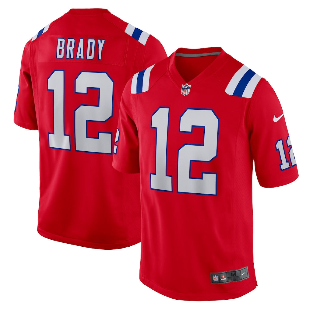 Tom Brady New England Patriots NFL Nike Men Red Classic Alternate Game Jersey product image 3, provided for visual reference