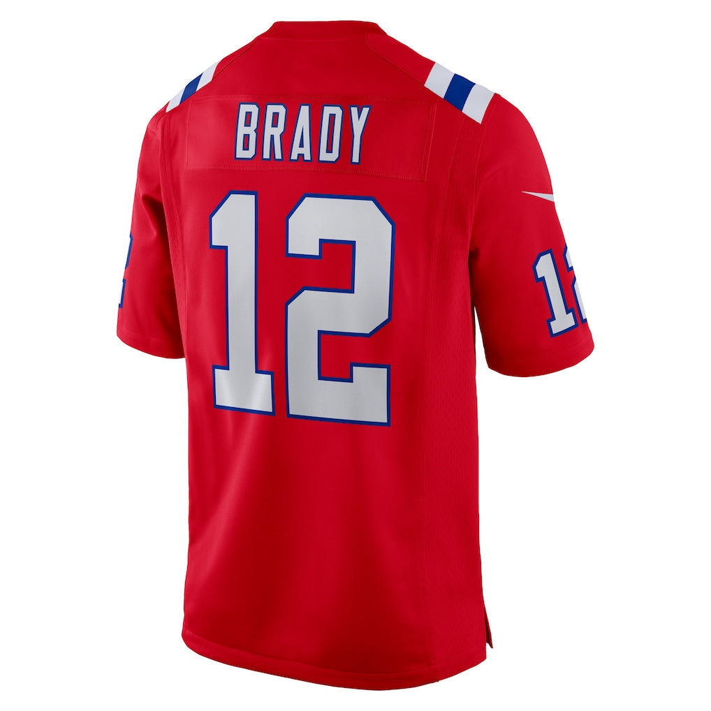 Tom Brady New England Patriots NFL Nike Men Red Classic Alternate Game Jersey product image 1, provided for visual reference