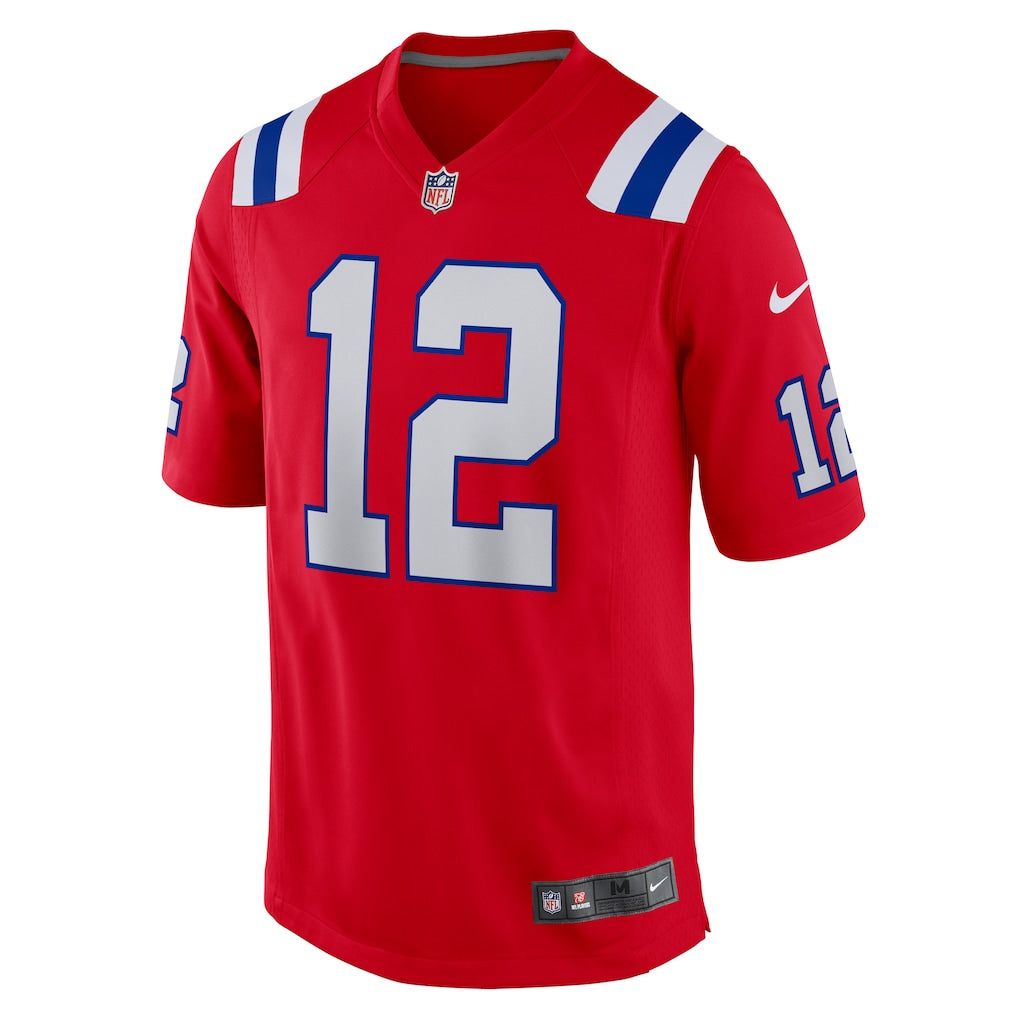 Tom Brady New England Patriots NFL Nike Men Red Classic Alternate Game Jersey product image 2, provided for visual reference