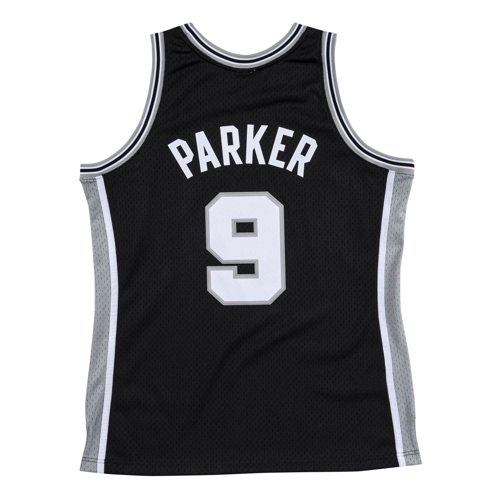 Tony Parker San Antonio Spurs NBA Mitchell & Ness Men Black 2001-02 Hardwood Classics Swingman Jersey product image 1,