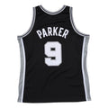 Tony Parker San Antonio Spurs NBA Mitchell & Ness Men Black 2001-02 Hardwood Classics Swingman Jersey product image 1,