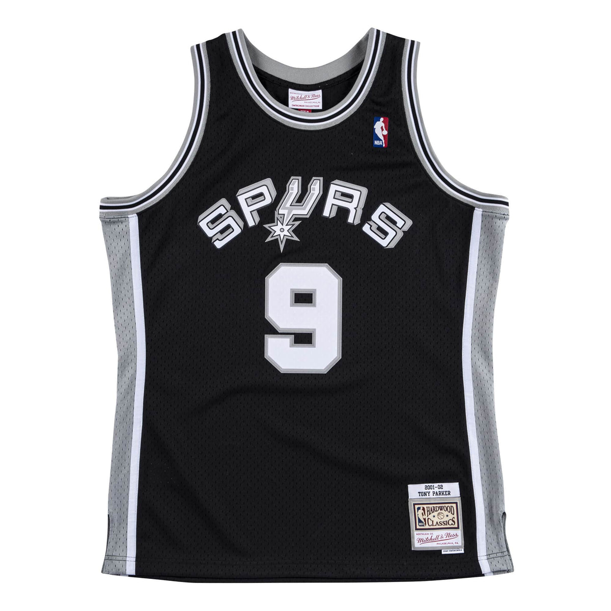 Tony Parker San Antonio Spurs NBA Mitchell & Ness Men Black 2001-02 Hardwood Classics Swingman Jersey product image 2,