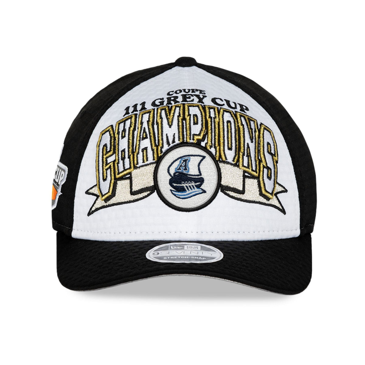 Toronto Argonauts CFL New Era Men Black White 9Seventy 2024 Grey Cup Champions Locker Room Snapback Hat product image 4,