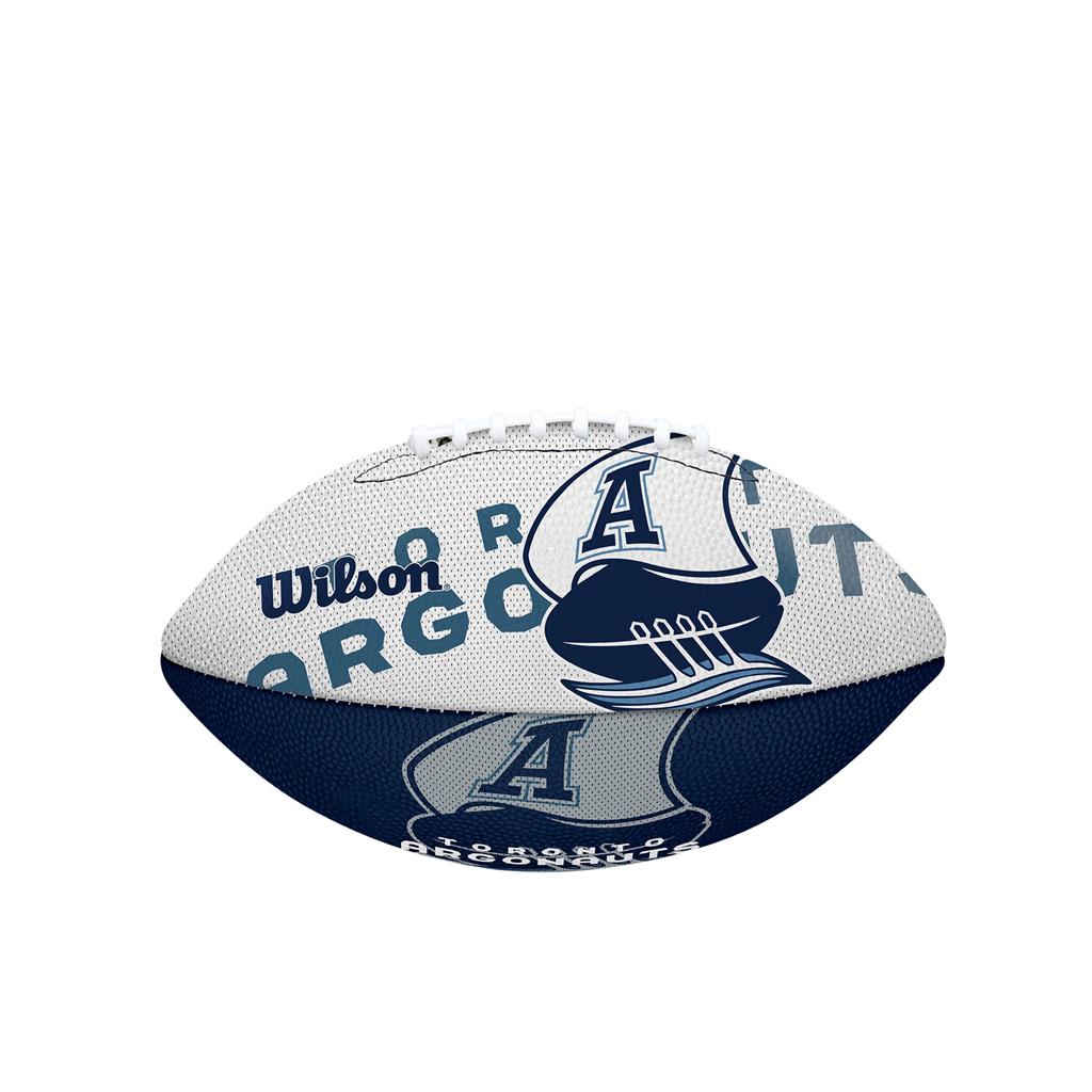 Toronto Argonauts CFL Wilson Wraparound Mini Football product image 1, provided for visual reference and product detail