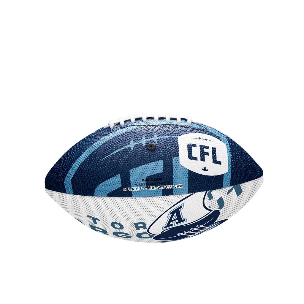 Toronto Argonauts CFL Wilson Wraparound Mini Football product image 2, provided for visual reference and product detail