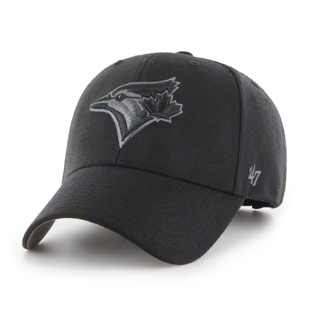 Toronto Blue Jays MLB 47 Brand Men Black MVP Adjustable Hat product image 1, provided for visual reference and product