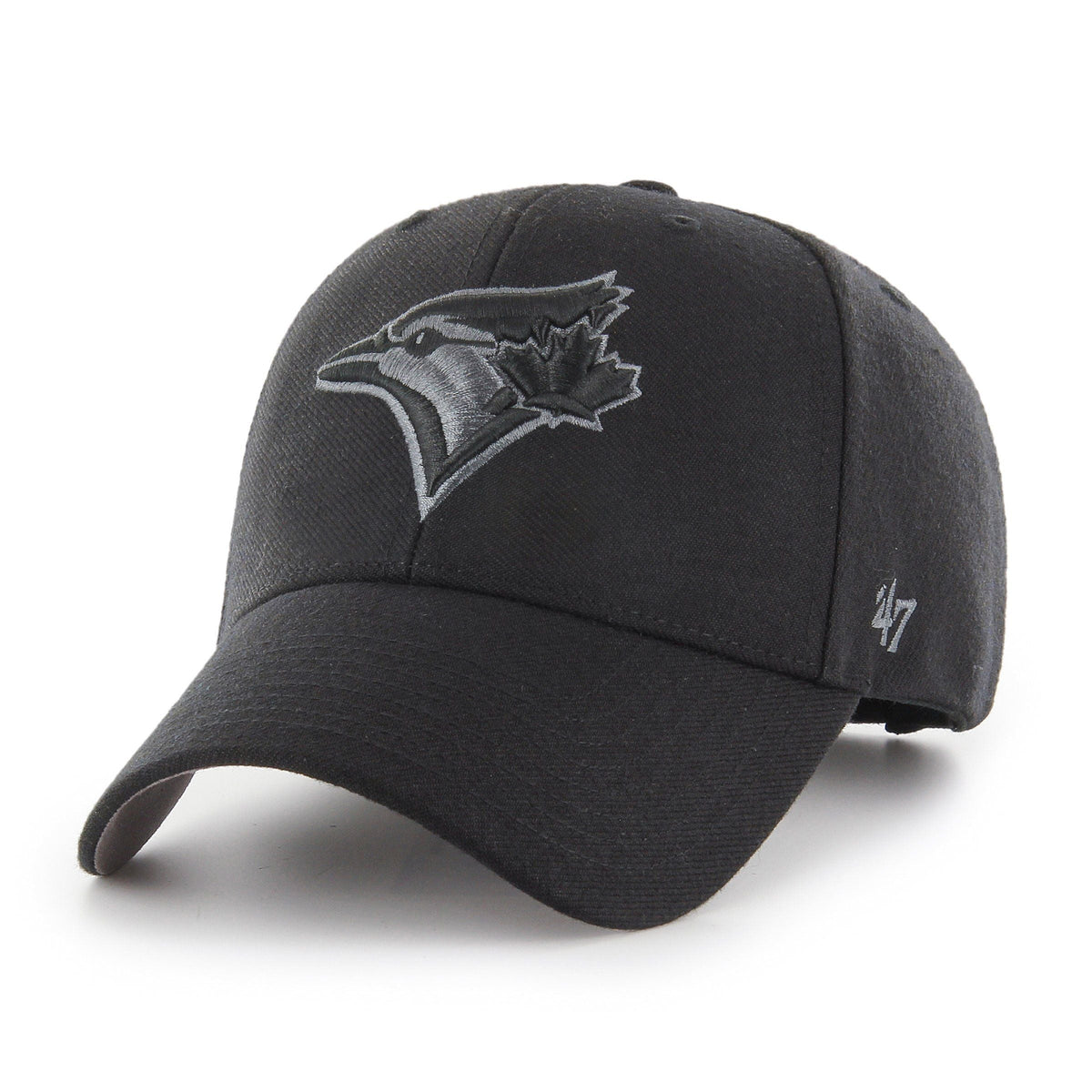 Toronto Blue Jays MLB 47 Brand Men Black MVP Adjustable Hat product image 1, provided for visual reference and product