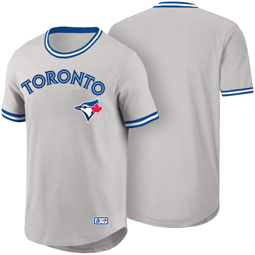 Toronto Blue Jays MLB Bulletin Men Grey Road Curveball T-Shirt product image 3, provided for visual reference and product