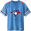 Toronto Blue Jays MLB Bulletin Men Light Blue Cooperstown Crested Football Jersey product image 1, provided for visual