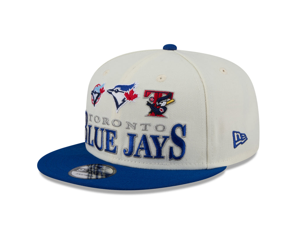 Toronto Blue Jays MLB New Era Men Cream/Royal Blue 9Fifty Two Tone Archive Snapback product image 1, provided for visual