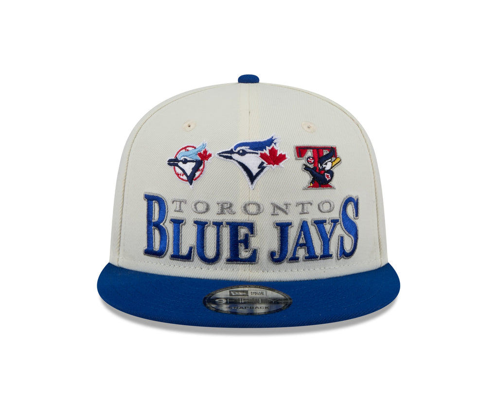 Toronto Blue Jays MLB New Era Men Cream/Royal Blue 9Fifty Two Tone Archive Snapback product image 3, provided for visual