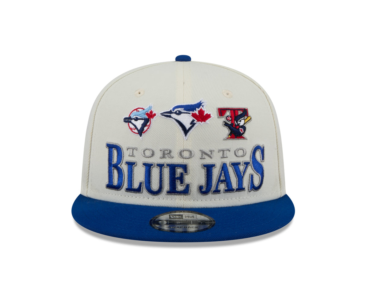 Toronto Blue Jays MLB New Era Men Cream/Royal Blue 9Fifty Two Tone Archive Snapback product image 3, provided for visual