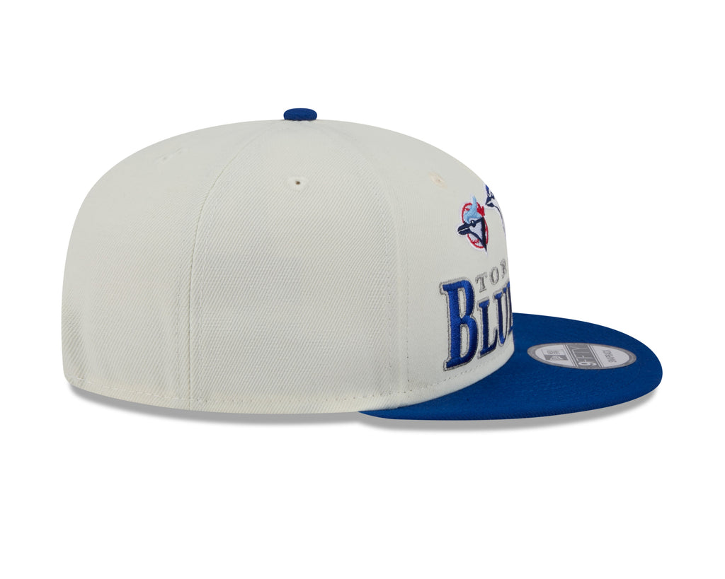 Toronto Blue Jays MLB New Era Men Cream/Royal Blue 9Fifty Two Tone Archive Snapback product image 6, provided for visual