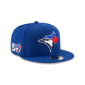 Toronto Blue Jays MLB New Era Men Royal 9Fifty 50th Season Snapback hat product image 1, provided for visual reference and