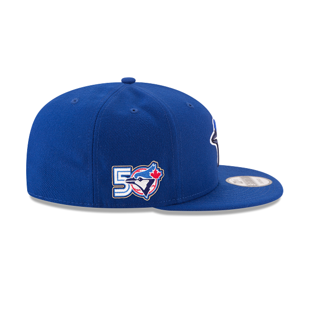 Toronto Blue Jays MLB New Era Men Royal 9Fifty 50th Season Snapback hat product image 6, provided for visual reference and