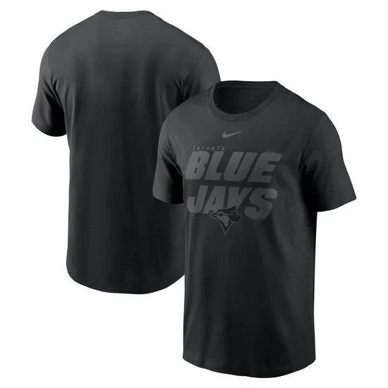 Toronto Blue Jays MLB Nike Men Black Tonal Collection T-Shirt product image 3, provided for visual reference and product