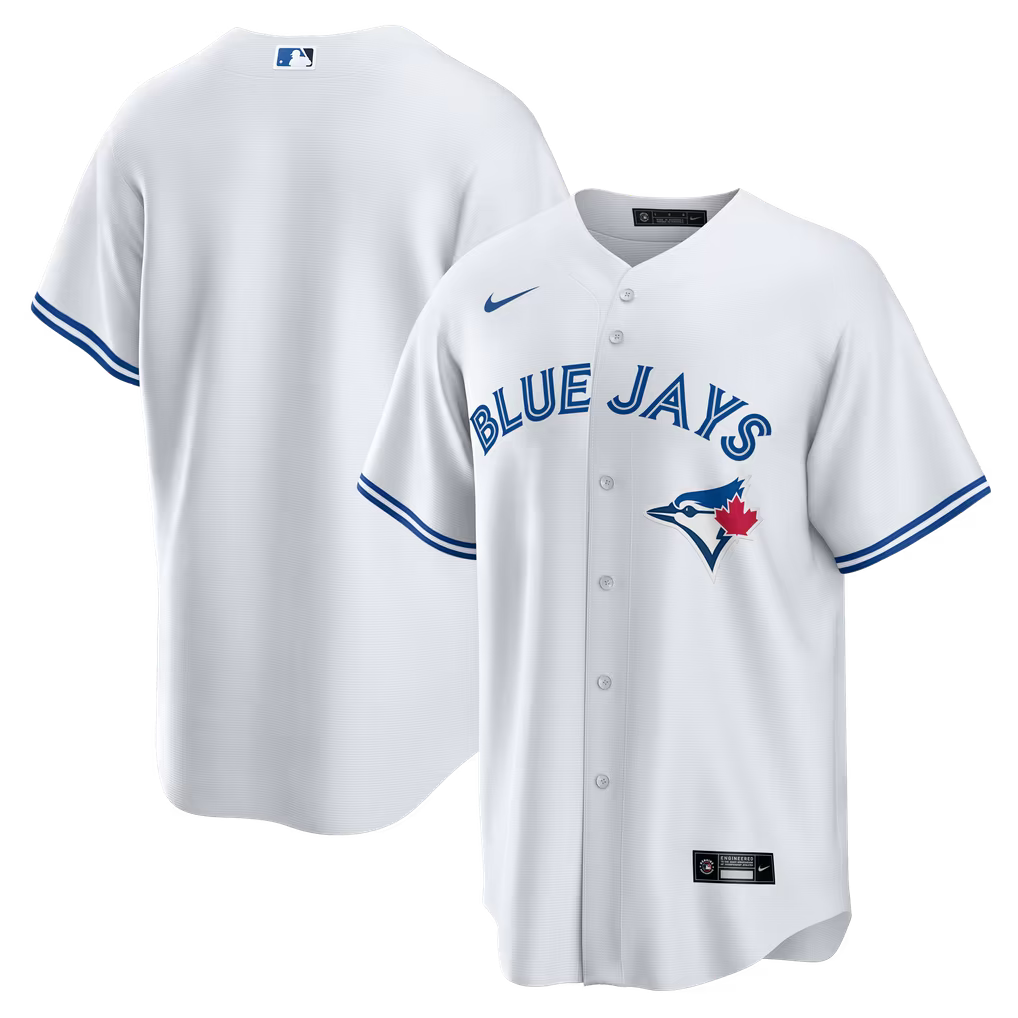 Toronto Blue Jays MLB Nike Men White Home Replica Jersey product image 3, provided for visual reference and product detail